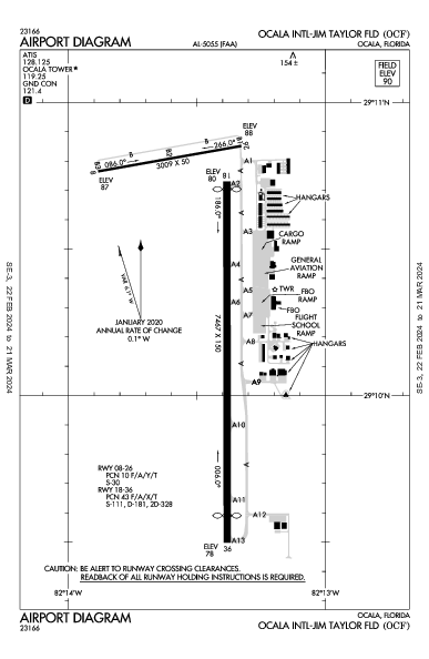 Ocala Intl Airport (Ocala, FL): KOCF Airport Diagram